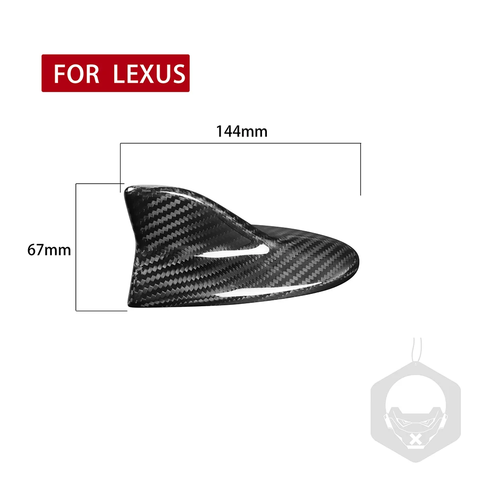 

Shark Fin Antenna Cover Decoration Unique Parts Carbon Fiber Trim Portable Car Ornaments for Lexus LS LX ES IS 07-15