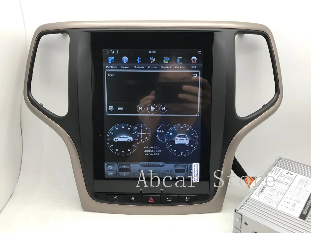 10,4 ''Tesla стиль Android 8,1 автомобильный dvd-плеер gps навигация для JEEP Grand Cherokee 2012- стерео радио CARPLAY ips PX6 HDMI