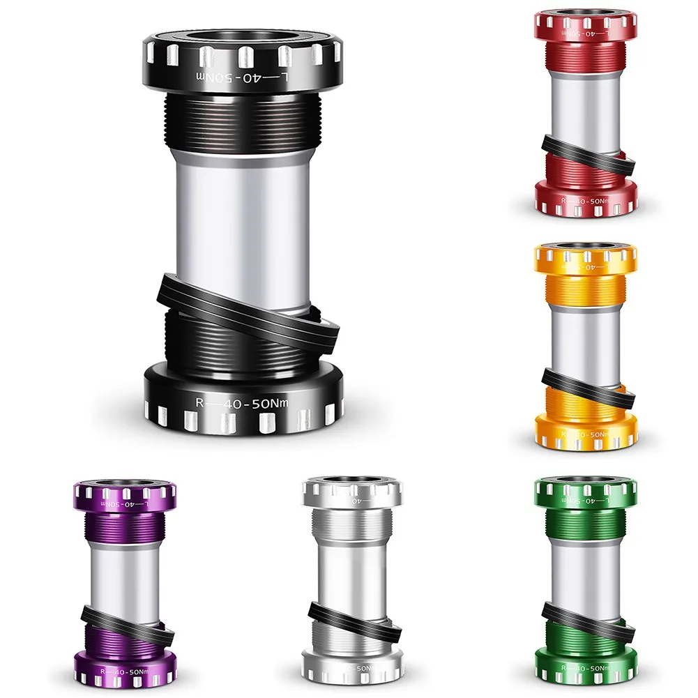 

Mountain Road Bicycle Bottom Brackets Bearing BSA Axle Central Axis BB For 68-73mm Diameter Bottom 6061 Aluminum Alloy