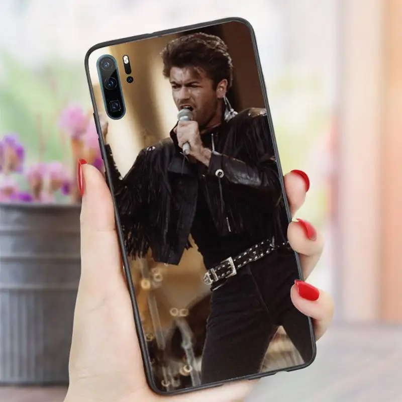 

george michael British singer Phone Case For Huawei honor Mate P 10 20 30 40 i 9 8 pro x Lite smart 2019 nova 5t
