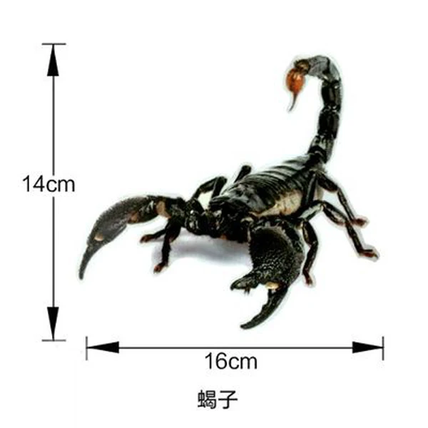 A18 3D Автомобильная наклейка spider gecko scorpion для Mitsubishi ASX/Outlander/Lancer Evolution/Pajero/Eclipse/Grandis - Название цвета: A18