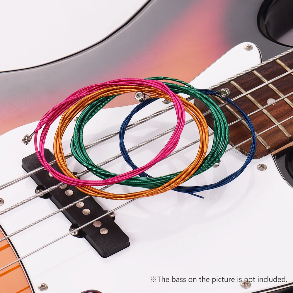 Набор из 4 струн электрические басовые струны сердечник нержавеющей стали и