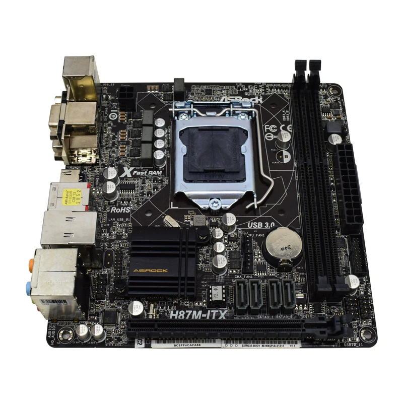 Günstig MINI-ITX ITX HTPC Verwendet Original Slot LGA1150 H87 Motherboard Für ASRock H87M-ITX Desktop Motherboard USB 3,0 SATA3 DDR3
