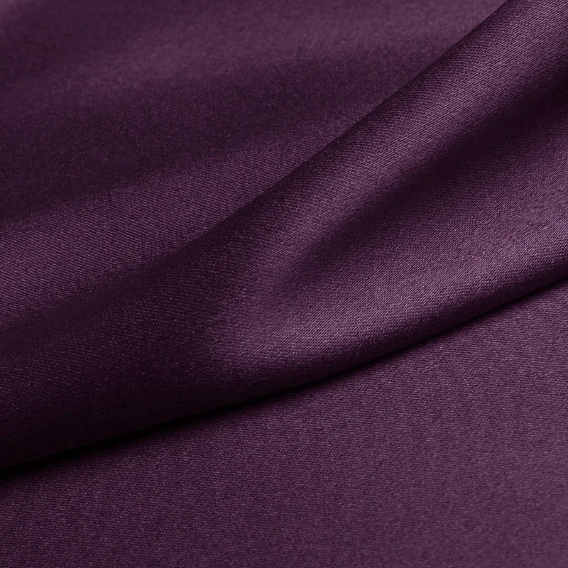 

100% silk fabric 16 19 22m/m thick 45"( 114cm )width argyle purple pure satin charmeuse luxury DIY clothes bedding silk fabric