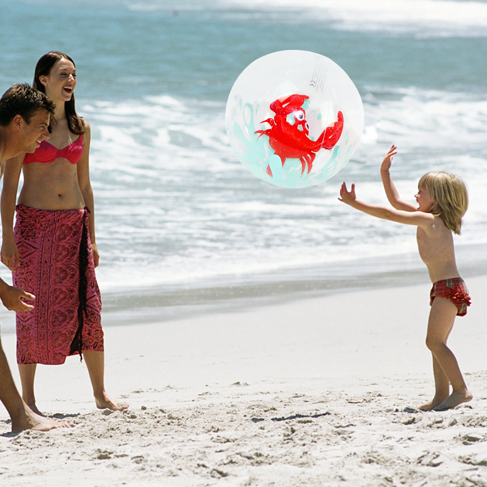 

3Pcs Inflatable Beach Ball PVC Water Balloons Unicorn Flamingo Crab 3D Balls Summer Outdoor Game Swimming Toys Bubble Ball