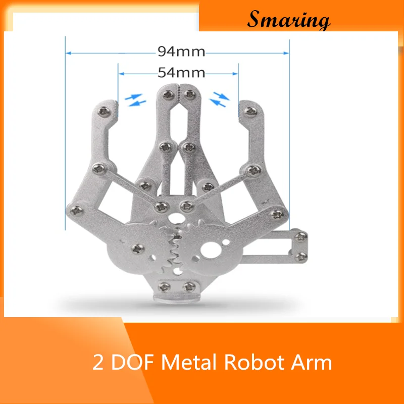 2 DOF металлический робот рычаг зажим металлическая Механическая лапа/зажим