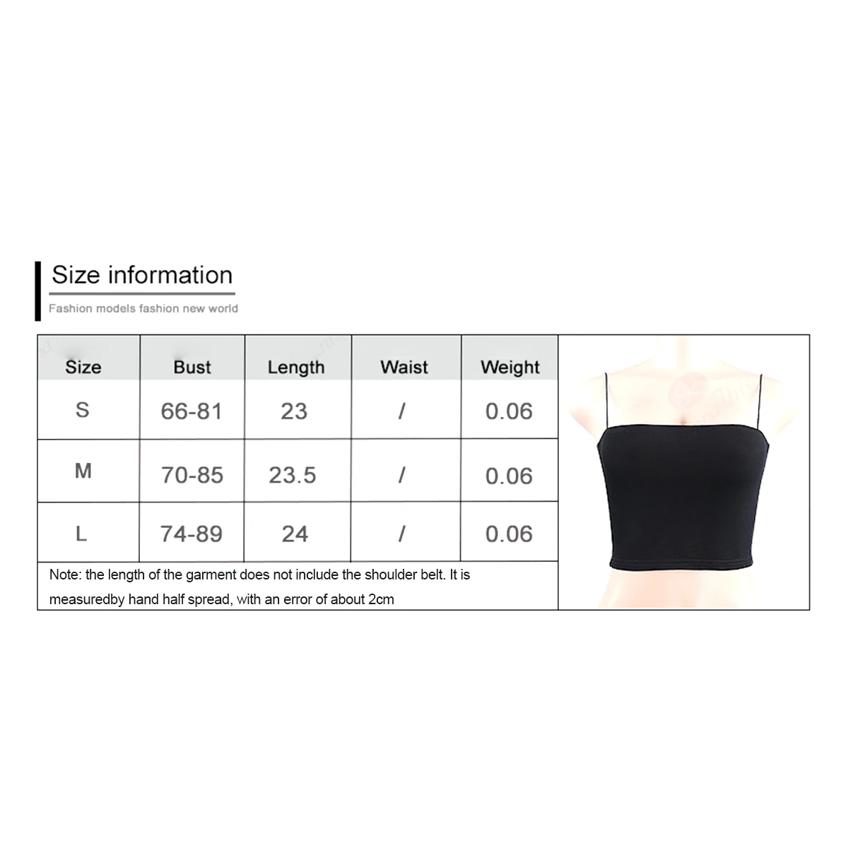 

Fashion Women Sexy Tube Top Summer Bodycon Spaghetti Strap Sleeveless Crop Top Cami Basic Plain Camisole