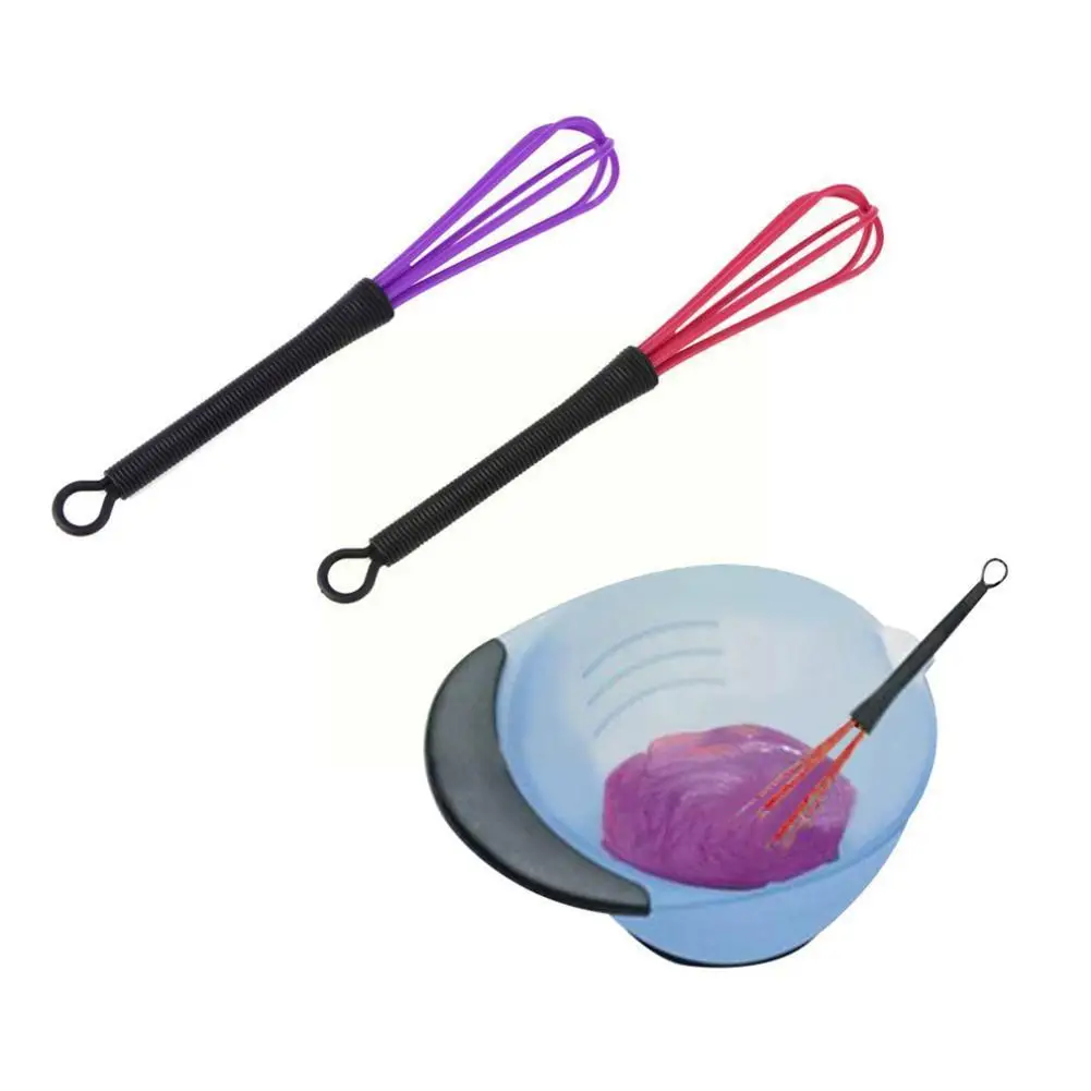 

1pc Kitchen Egg Mixer Mini Agitator Plastic Whisk Egg Salon Dye Mixer Styling Beater Care Stirrer Hair Barber Random Garde A1k9