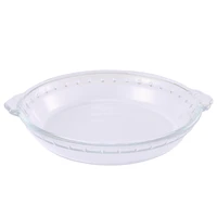 789 inch glass pie plate pie baking dishes transparent microwave oven plate for household kitchen