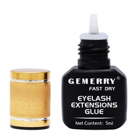 5 bottles gemerry 5ml10ml eyelash extension glue fast drying eyelashes glue lash glue black adhesive retention long last