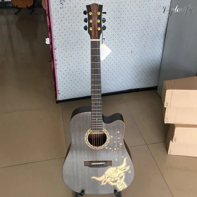 model 6 Созвездие гитара народная гитара из цельного дерева Топ - Цвет: model 6