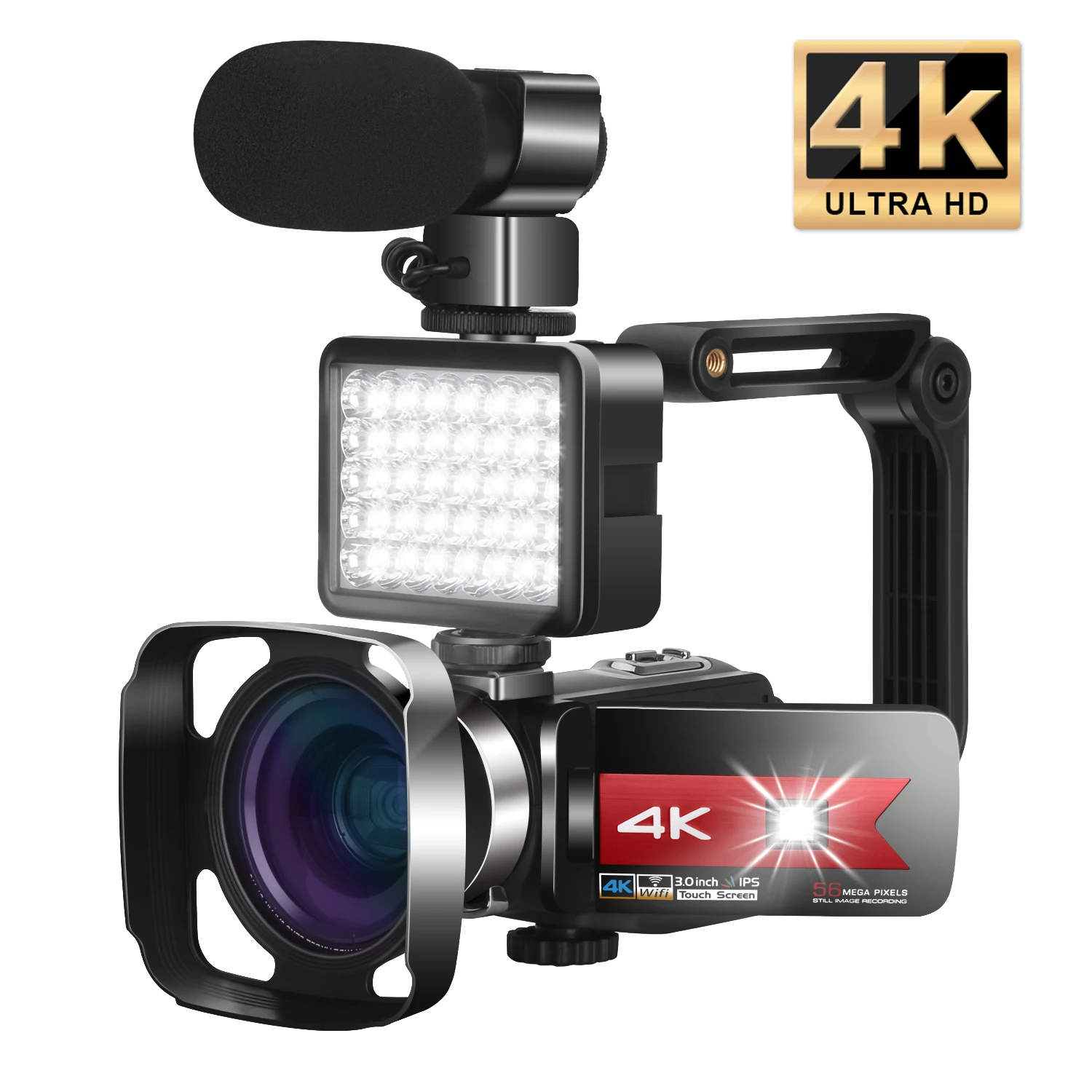 56MP Video Camera 4K Vlogging Camcorder For Youtube Live Str