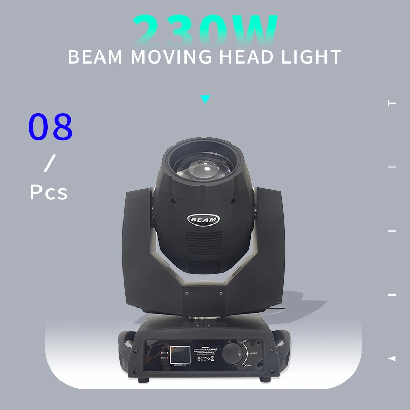 

8pcs/lots 230w 7r Beam Light or flight case DMX512 control Moving Head Lights Professional Stage Party Stage Lighting Effecte