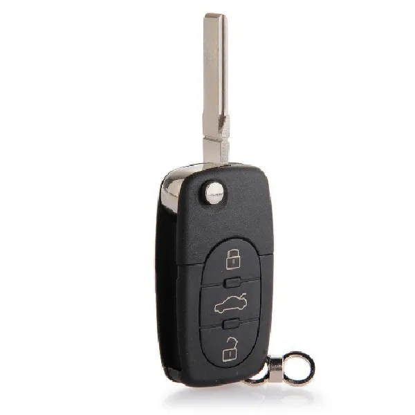 

New Replacement Folding Remote Key Case Shell Entry Flip Folding Car Key shell 2/3/4 Buttons for Audi A4 A6 A8 TT