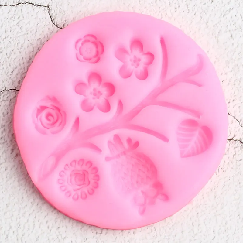 Детская фотография Сова Цветок Сделай Сам Выпечка Кекс Топпер помадка Конфеты