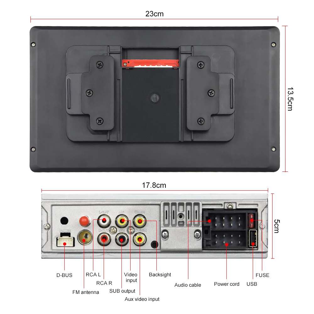 Автомагнитола Podofo 1 din Android 9 DSP IPS для 360 градусов | Автомобили и мотоциклы
