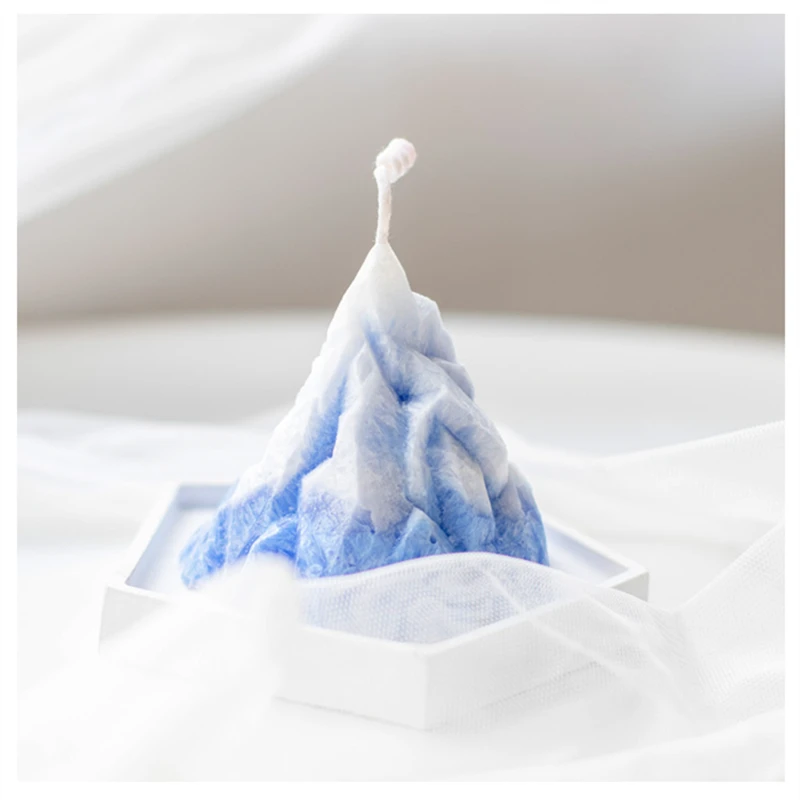 

Korean Creative 3D Snow Mountain Shape Candle Silicone Mold Handmade Scented Candle Diy Mold
