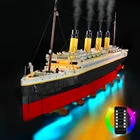 Vonado набор со светодиодный Ной подсветкой 10294 Титаник Коллекционная форма корабль игрушка свет комплект, не входит в комплект модель строительного блока