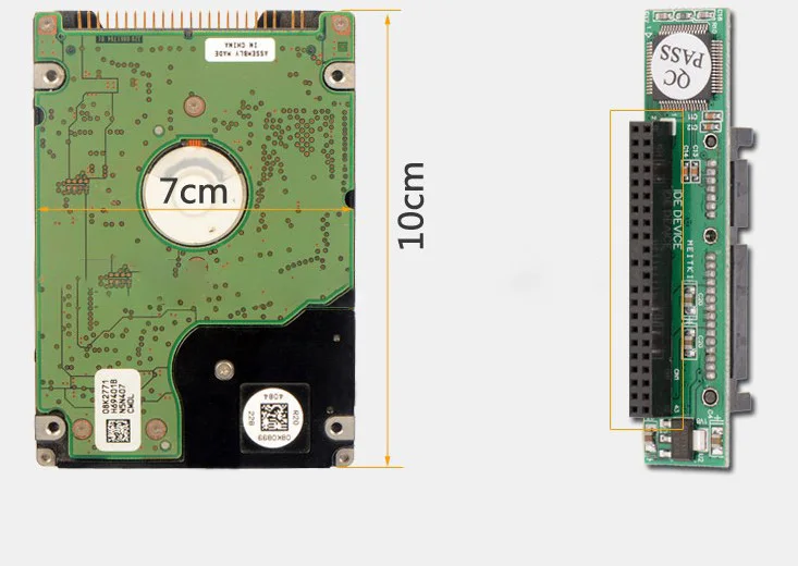 2 5 &quotIDE Женский HDD SSD до 7 + 15P SATA адаптер конвертер|Компьютерные кабели и разъемы| |