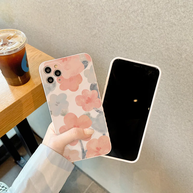

Dixiang - original mobile phone silicone case, Huawei P30, P40, P50, P20 pro, mate 20, 30, 40 pro, flowers protective case