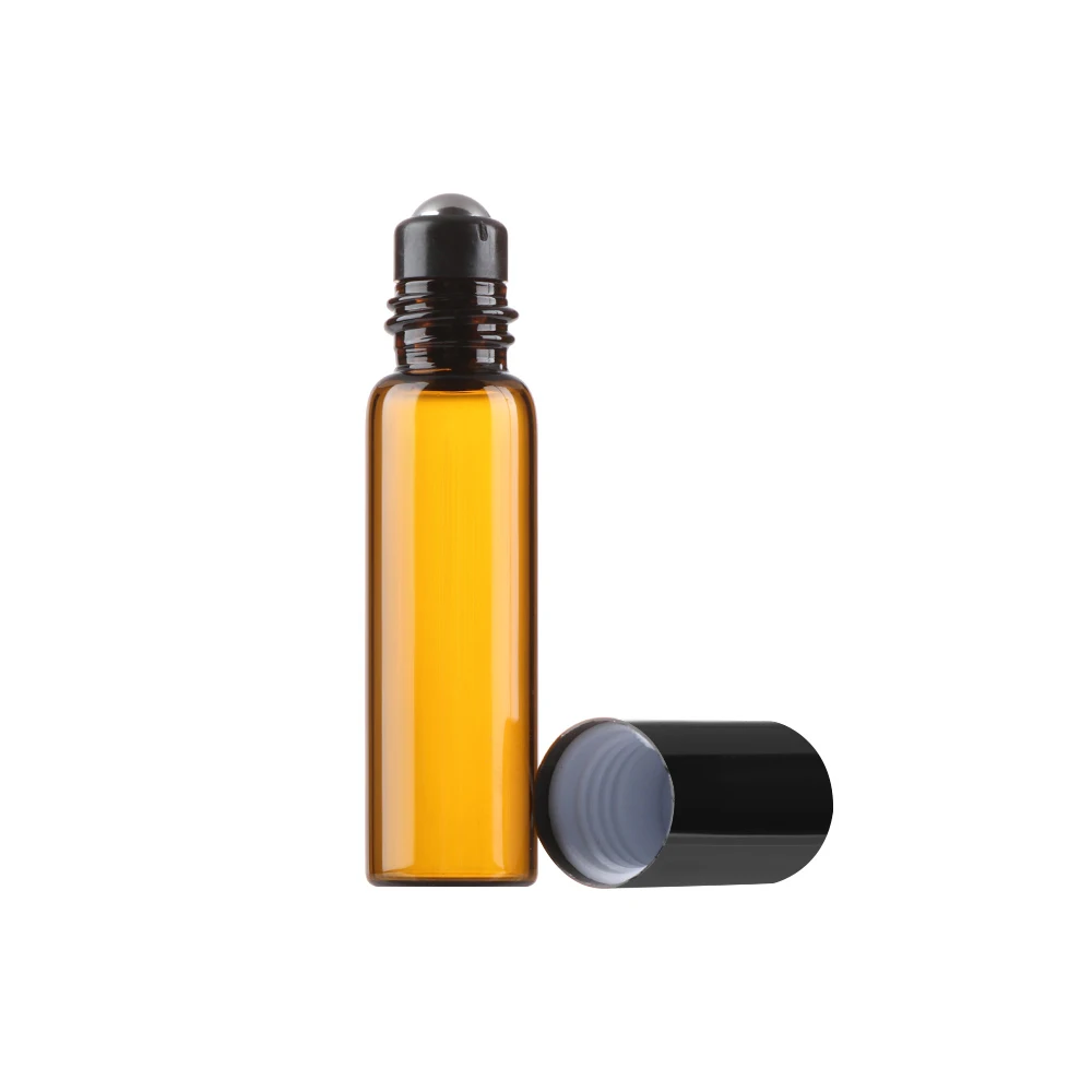 1 PC Portable 1ML 2ML 3ML 5ML10ML Amber Roll On Roller Bottle for Essential Oils Refillable Perfume bottle Deodorant Container | Красота и