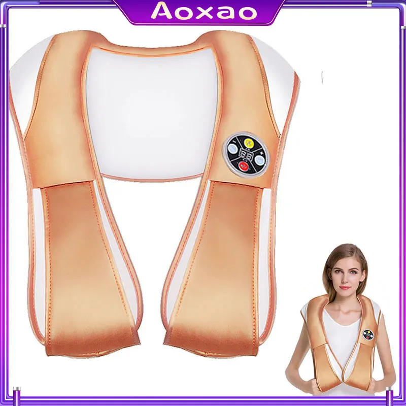 

U Shape Electrical Car/Home Massage Shiatsu Back Shoulder Neck Massager Multifunctional Shawl Infrared Heated Kneading Massager
