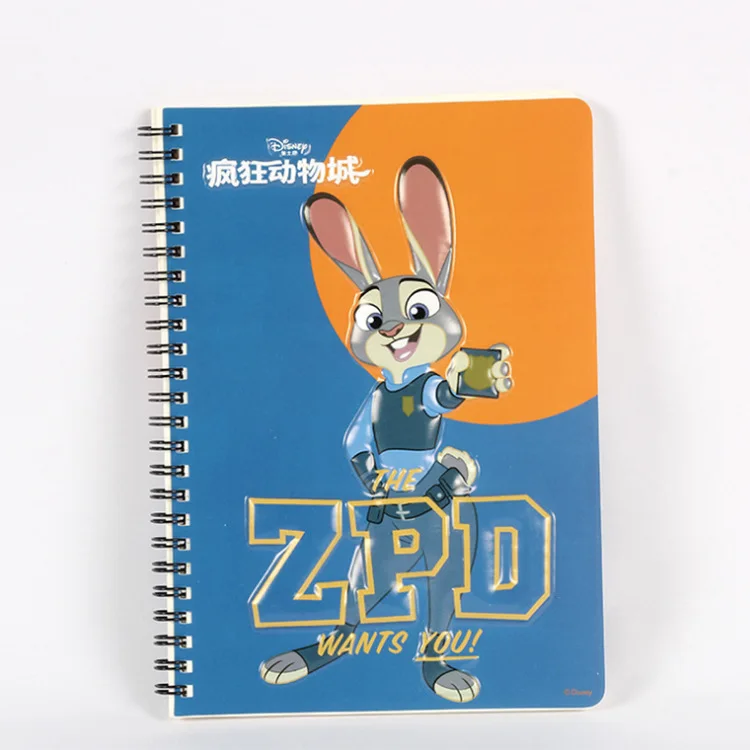 Дисней цветная катушка книга Zootopia мультфильм А5 блокнот Judy Канцтовары Школьные