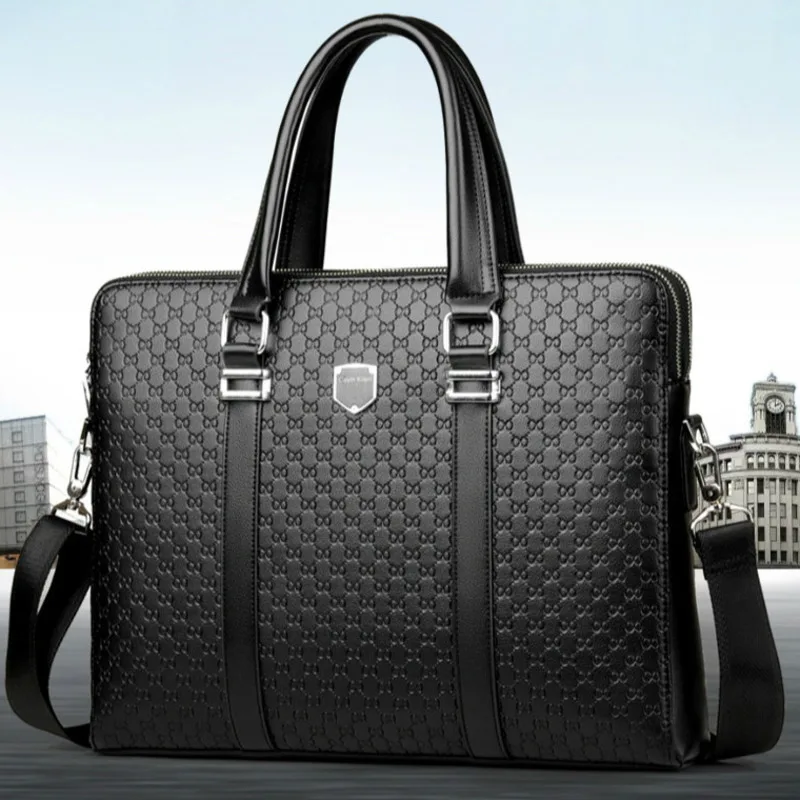 

Man Bag Crossbody Bags Business Office Handbags Men's Travel Laptop Bag Hand Bag Shoulder Bag Real Leather New Messenger Handbag