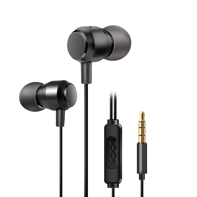 Наушники-вкладыши Yulass проводные красные модные высокое качество звука маленькие