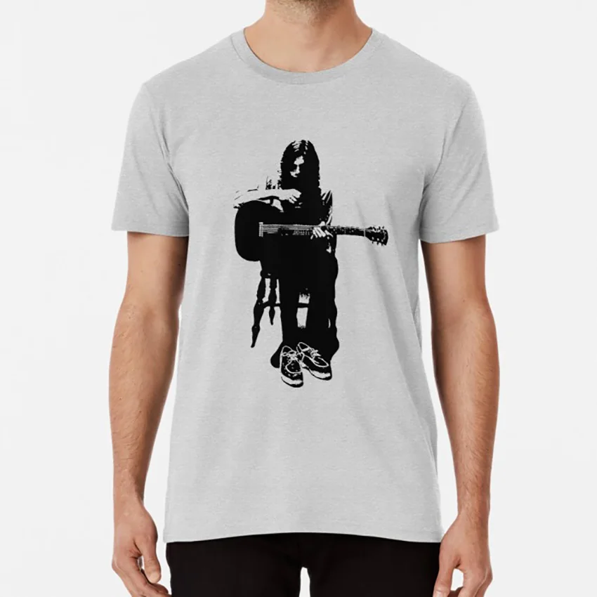 Ник Дрейк футболка бритер layter трафарет рок музыка крутая народная гитара Звук