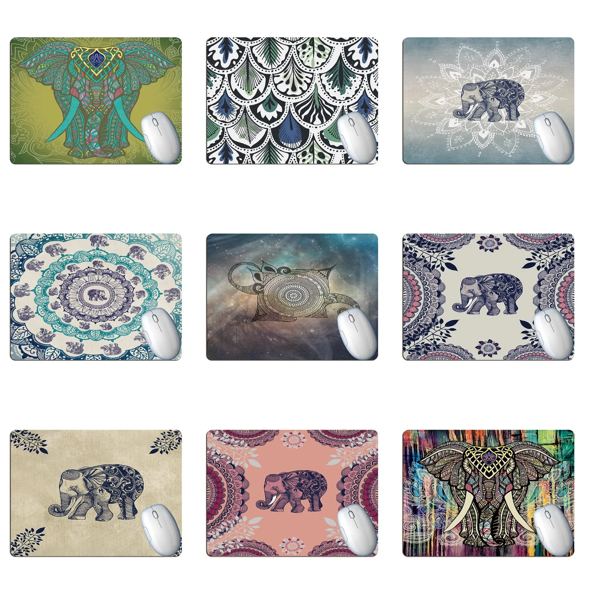 

Elephant pattern keyboard pad rubber office computer keyboard pad mouse pad