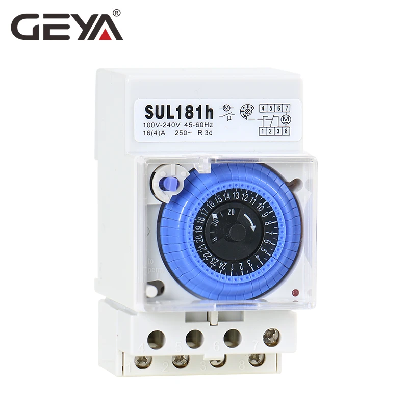 GEYA SUL181h Din Rail аналоговые механический таймер на 30 минут Programmable110V 220V Электрический таймер