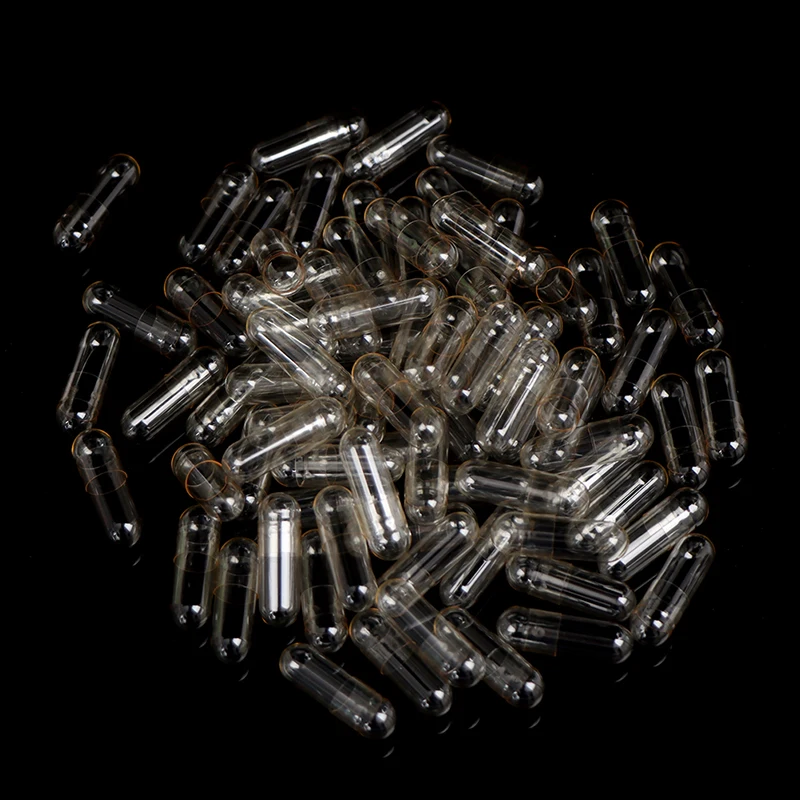 

1000PCS Standard Empty Capsules Gelatin Clear Capsules Hollow Hard Gelatin Transparent Seperated Joined Capsules