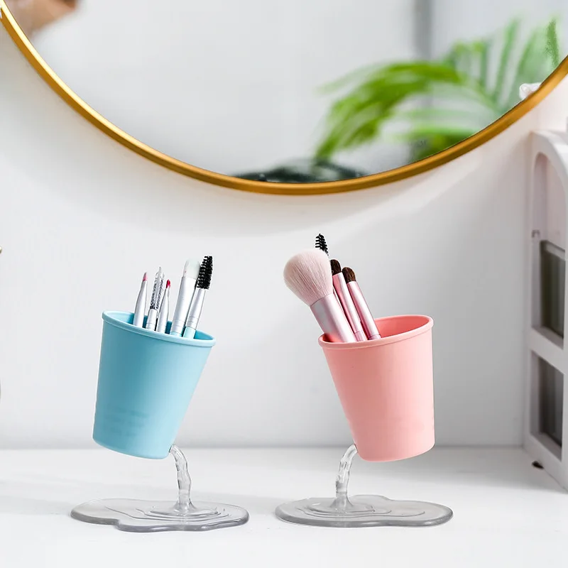 

Multifunctional desktop pen holder cosmetic storage box desk pencil holder suitable for office, school and family