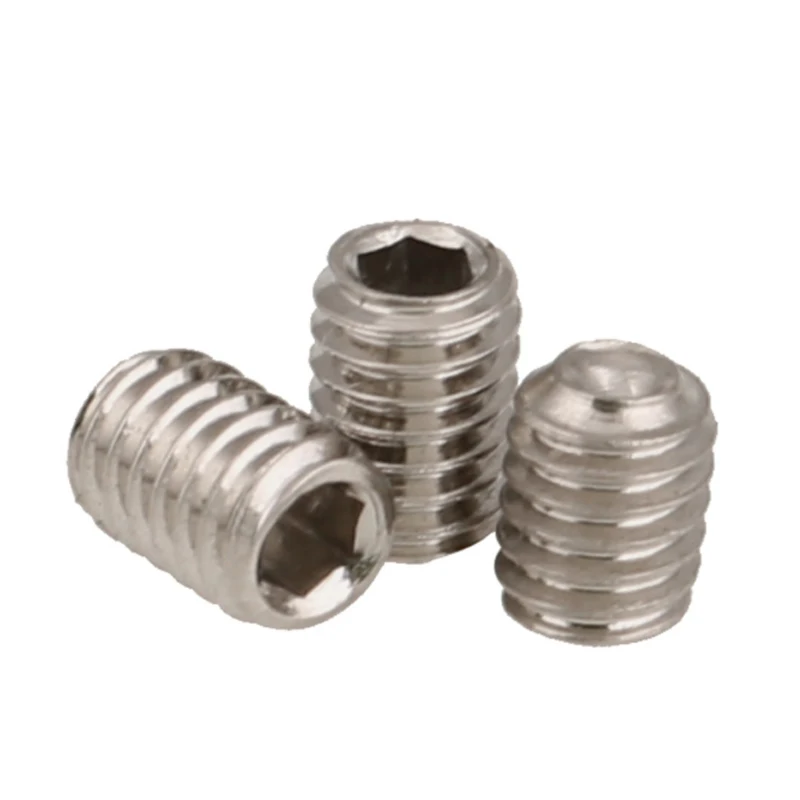 Grade 12.9 Nickel Plating Hex Hexagon Socket Allen Cup Point Grub Screw Set Screws M2.5 M3 M4 M5 M6 M8 M10
