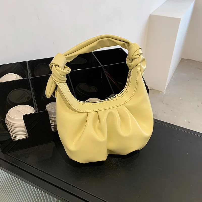 

Fashion Women's Bag New Solid Color Messenger Bag Cute Dumpling Bag Shoulder Bag Handbag Simple Ladies Bag Small Bag