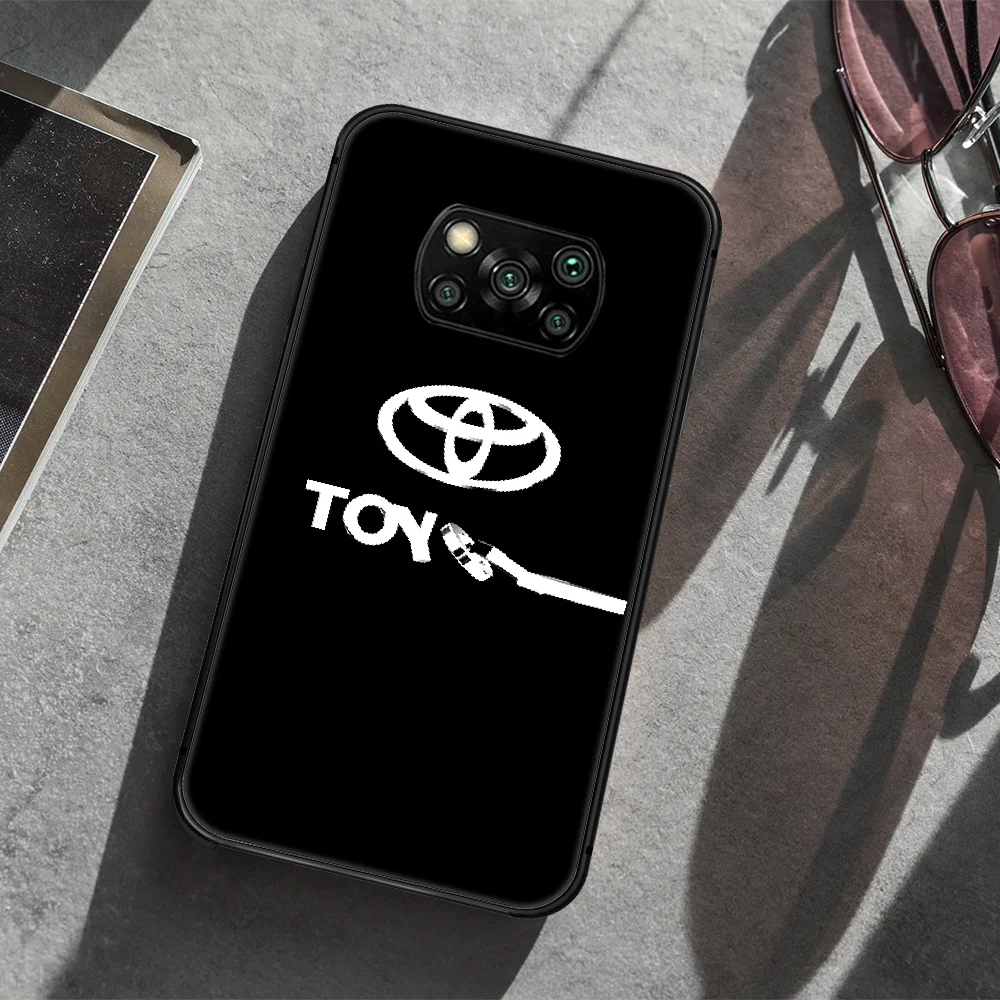 

Toyota car logo Phone case Cover Hull For Xiaomi Mi A2 A3 8 9 9T Note 10 Se Lite Pro black Funda Soft Coque Silicone Bumper Tpu