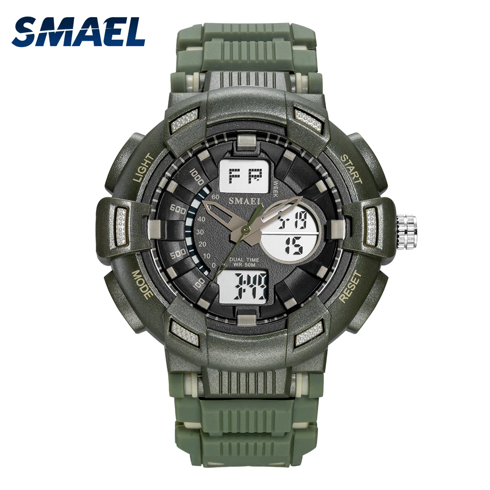 

Sport Watches Men Military Watch 50M Waterproof Stop watch Alarm Clock LED Digital 1366B Men's Sports Watch Quartz reloj hombre