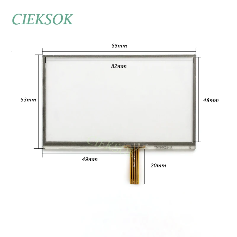 85*53 мм TM1193C02 TM1193C02-1A 3 5 дюймов 4 провода Touche экран для GPS навигатор запасные части