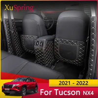 car rear seat anti kick mat pad cover case cushion stickers car styling 3pcsset for hyundai tucson 2021 2022 accessories