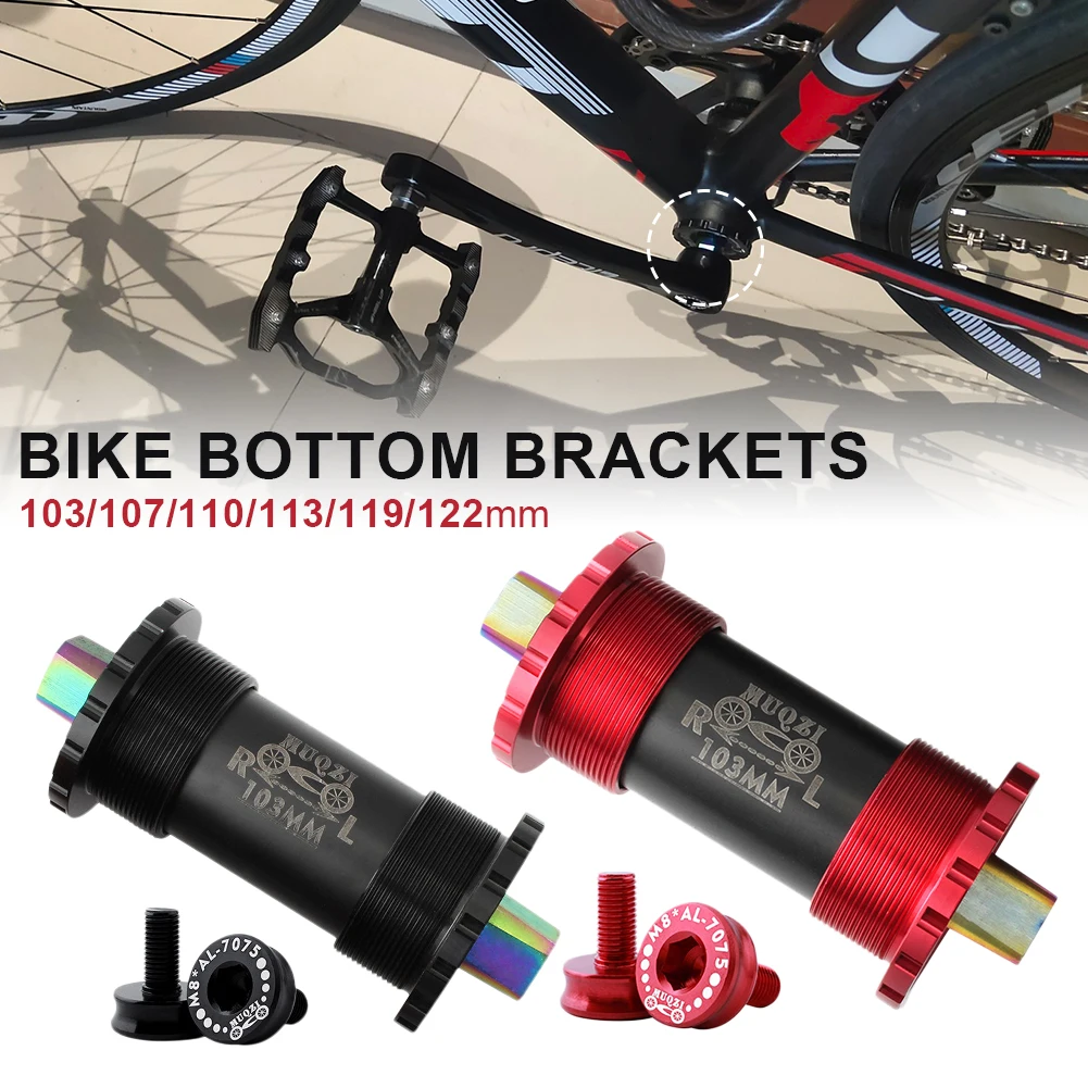 

Titanium Alloy Bike Bottom Bracket 103/107/110/113/119/122mm Mountain Bike Road Bike Bottom Bracket Bicycle Parts
