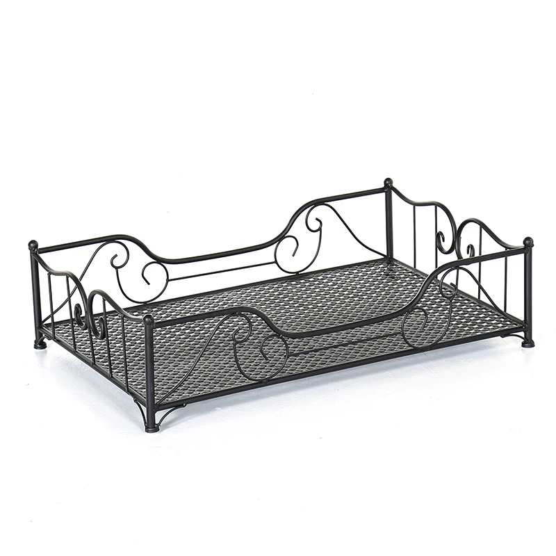 high quality Pet supplies iron pet bed 4 Seasons Universal Strong load bearing pet house Spray paint