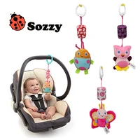 new sozzy baby toy lathe hanging bed bell baby rattle cartoon baby bell bed hanging toys