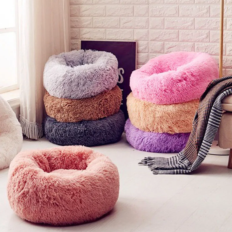 Мягкая моющаяся плюшевая кровать для собак питомник кошек домашний диван