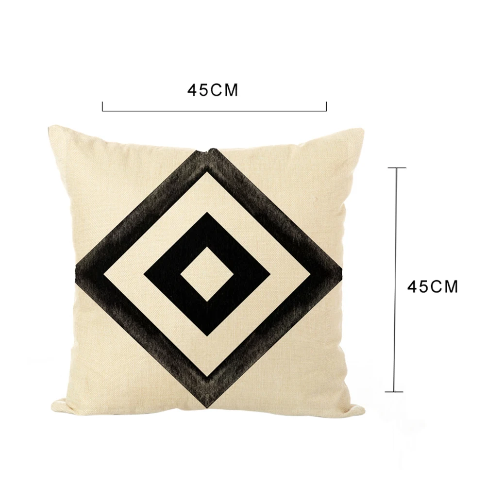 45x45 см геометрическая форма ромб дизайн чехол для подушки Досуг задняя Подушка