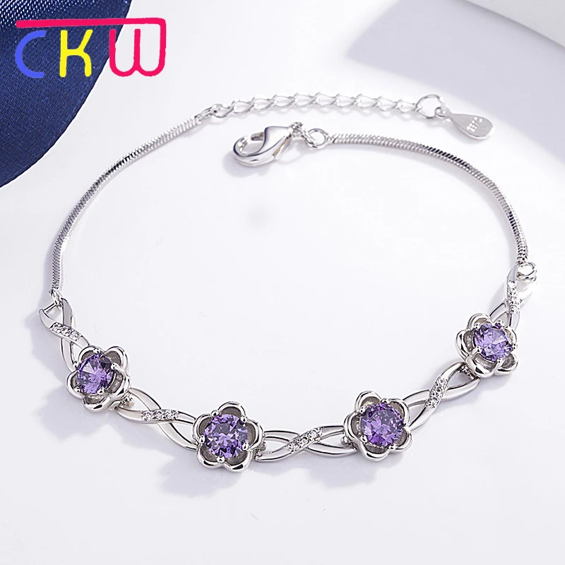 CKW новый в богемном стиле корейских милых романтичных Diamate сливы браслет с