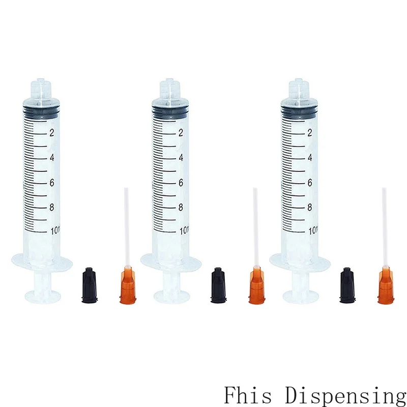 

Шприцы 10 мл + 15 г 1,5 "PP гибкие наконечники упаковка из 10
