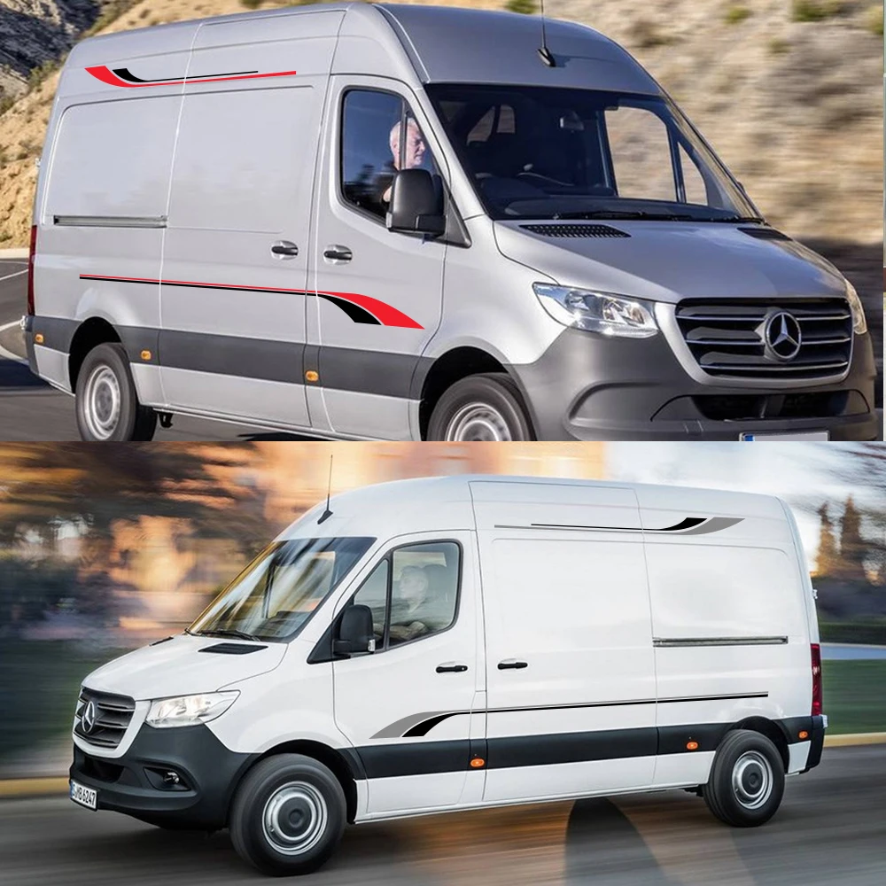 Автомобильные наклейки для Mercedes Sprinter 2 шт. аксессуары тюнинга автомобиля длинные