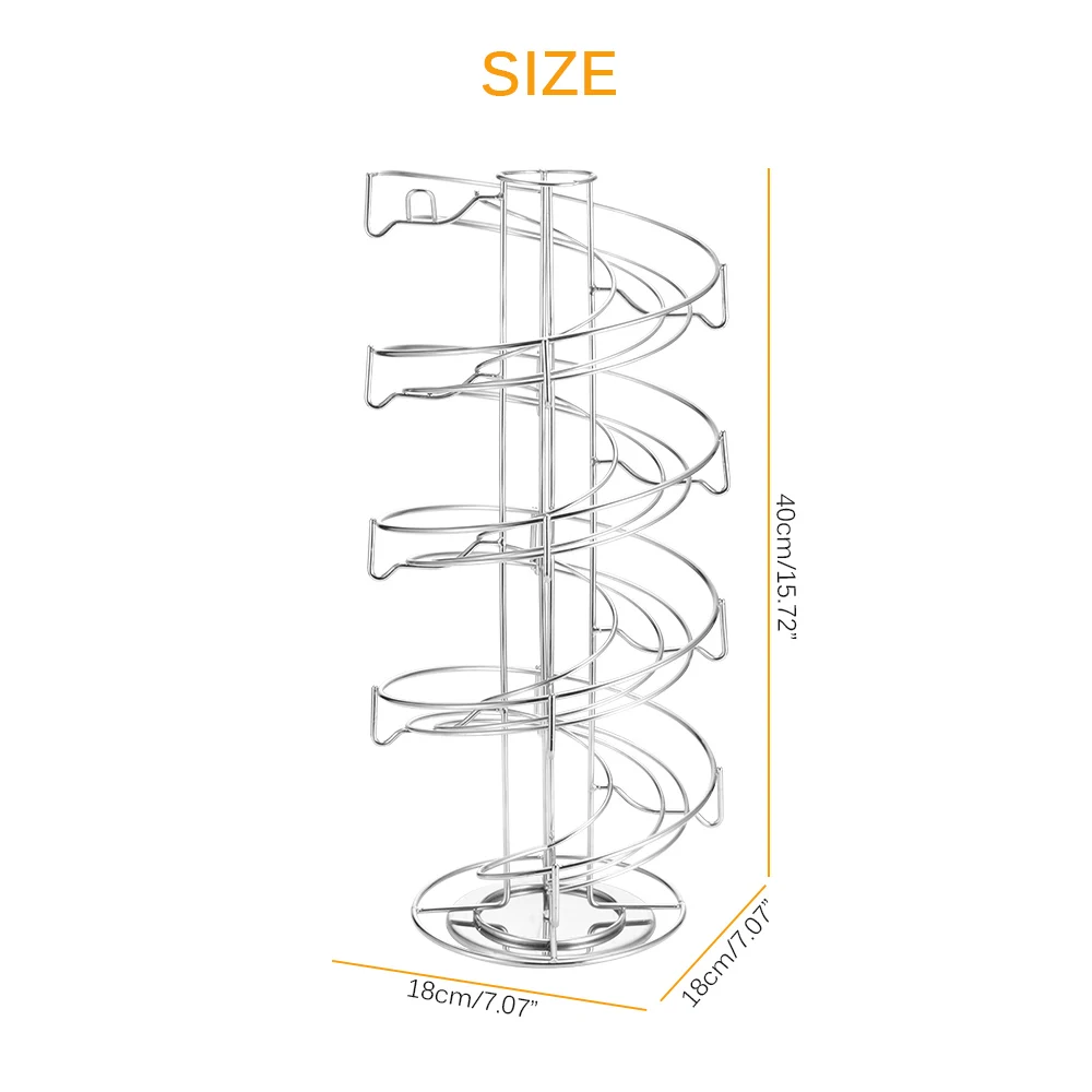 Вращающаяся подставка для капсул практичный держатель с кофе Nespresso/Dolce Gusto/K