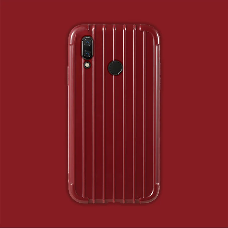 Red Роскошный чехол для huawei honor 8X, Модный милый чехол для телефона, силиконовый чехол для huawei honor 8x, fundas Coque - Цвет: Red